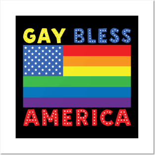 Gay Bless America Posters and Art